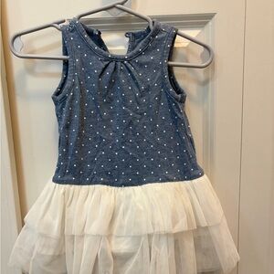 GAP Blue Polka Dot Baby Dress with White Dots